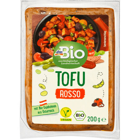 DmBio Tofu cu roșii și măsline, 200 g