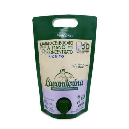 ce se pune in uscatorul de rufe pentru miros Detergent Eco concentrat de rufe cu miros floral, 2 L, Lavanderina