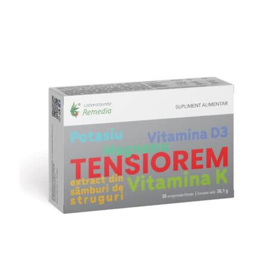 Tensiorem, 30 comprimate, Remedia