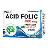 Acid Folic Quatrefolic, 800mcg, 30 capsule, Cosmopharm