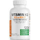 Vitamin K2 MK-7, 100 mcg, 120 capsule, Bronson Laboratories