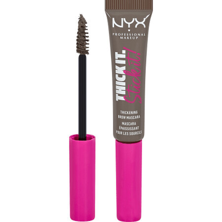 Nyx Professional MakeUp Thick it Stick it mascara pentru sprâncene 5 Cool Ash Brown, 7 ml