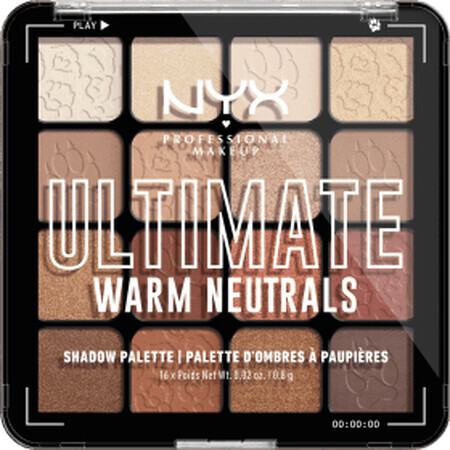 Nyx Professional MakeUp Ultimate Shadow paletă de farduri Warm Neutrals, 1 buc