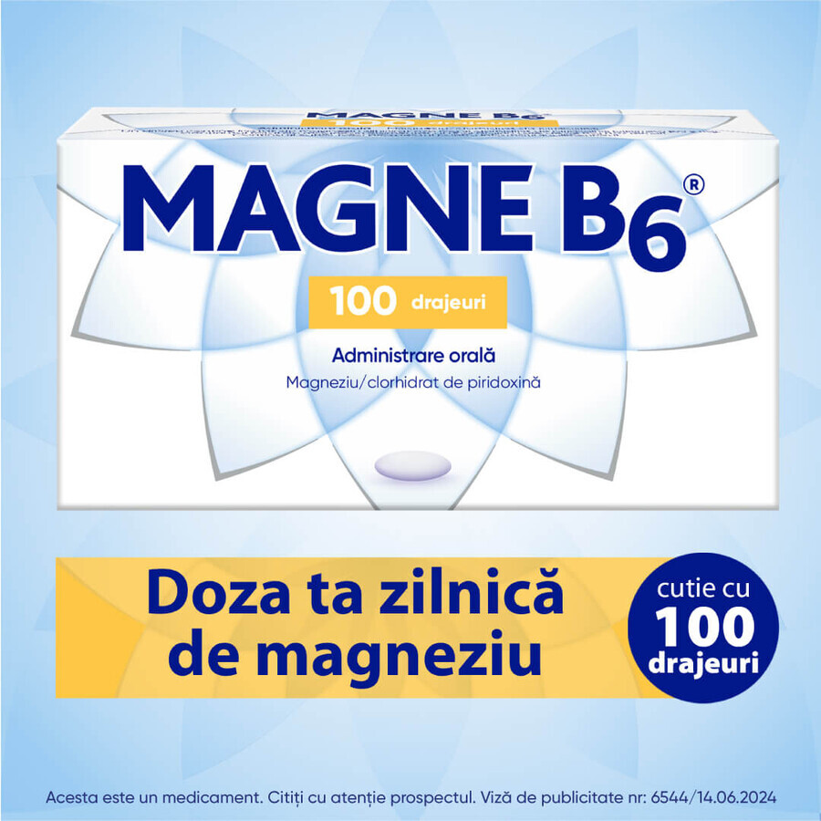 Magne B6, 100 drajeuri, Sanofi