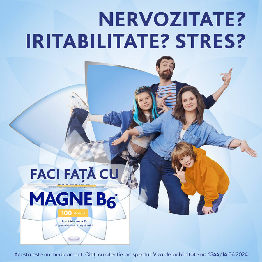 Magne B6, 100 drajeuri, Sanofi