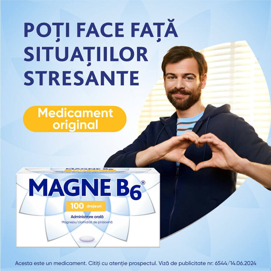 Magne B6, 100 drajeuri, Sanofi