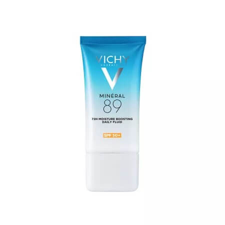 Fluid hidratant 72h cu acid hialuronic si SPF50 Mineral 89, 50ml, Vichy