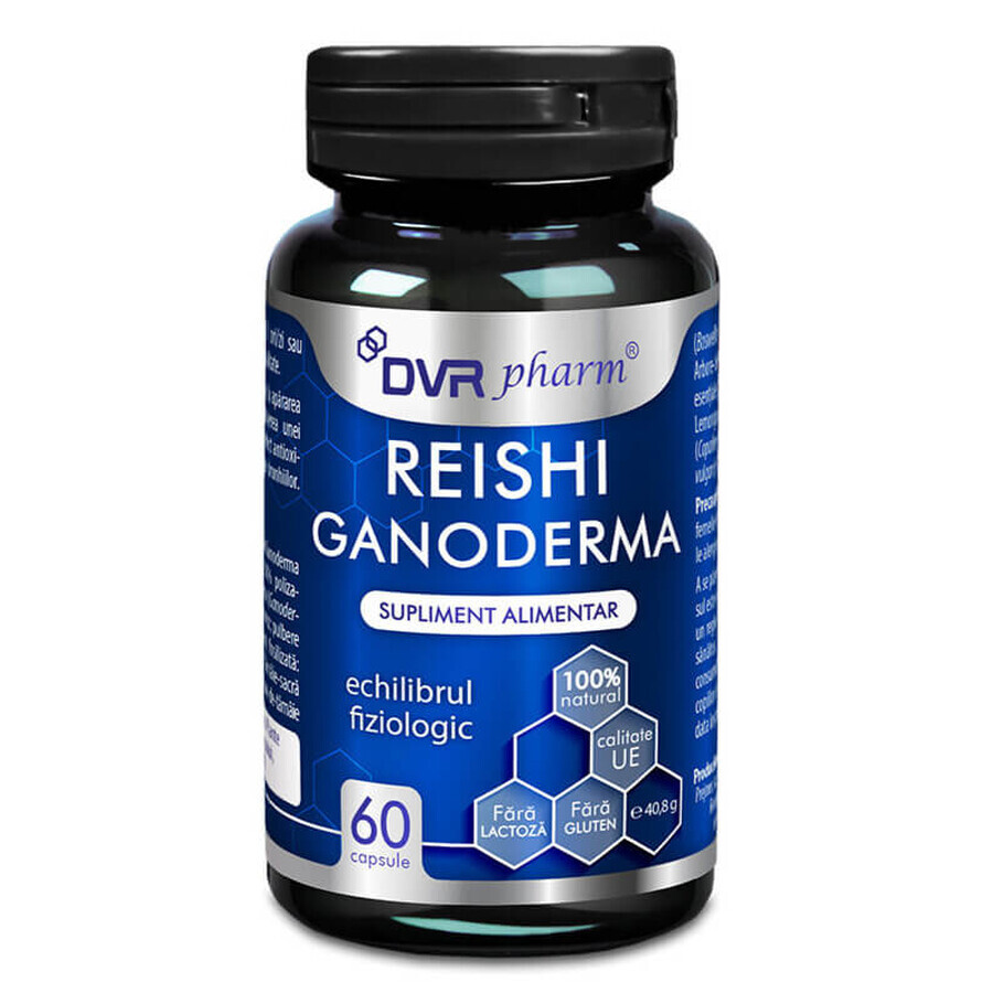 Ganoderma Reishi Triterpense Standardizat, 60 capsule, DVR Pharm