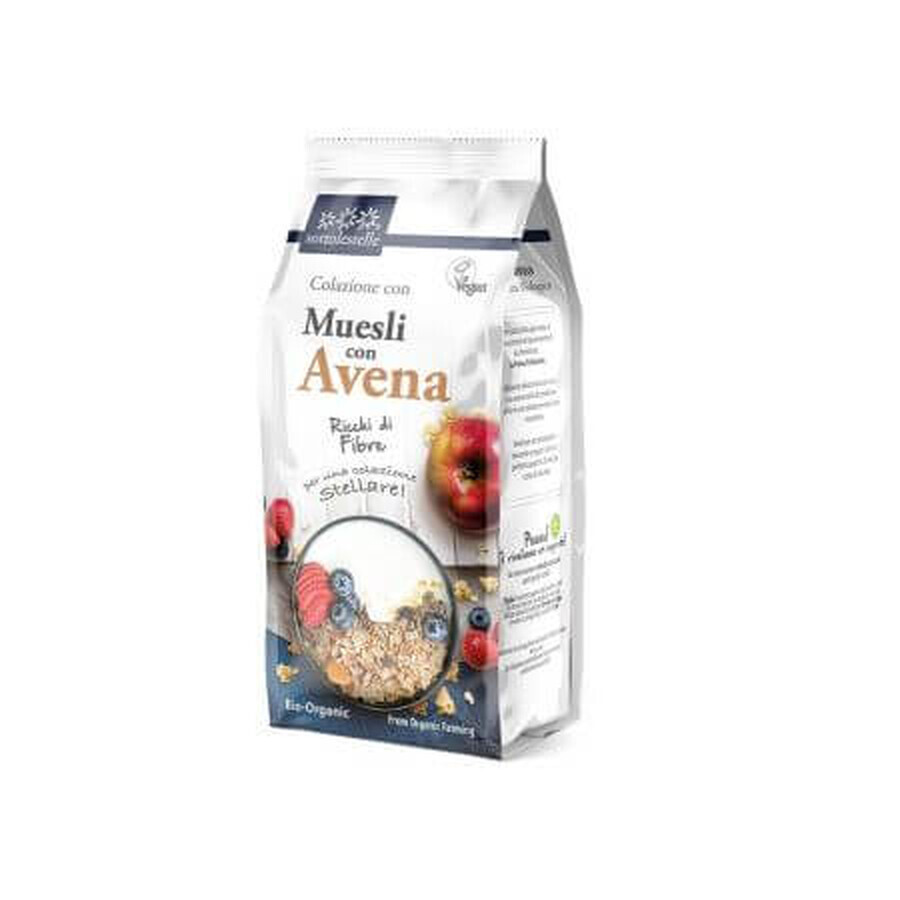 Musli Bio crocant cu ovaz, 350 g, Sottolestelle