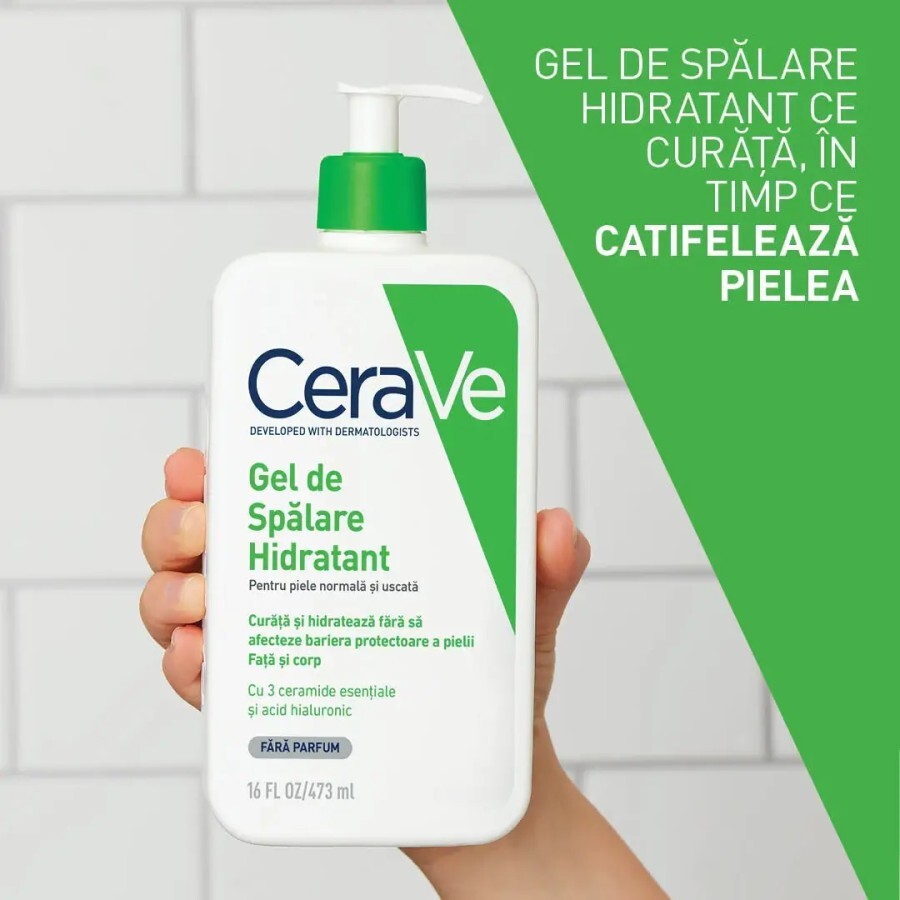 Gel de spălare hidratant pentru piele normal-uscată, 236 ml, CeraVe
