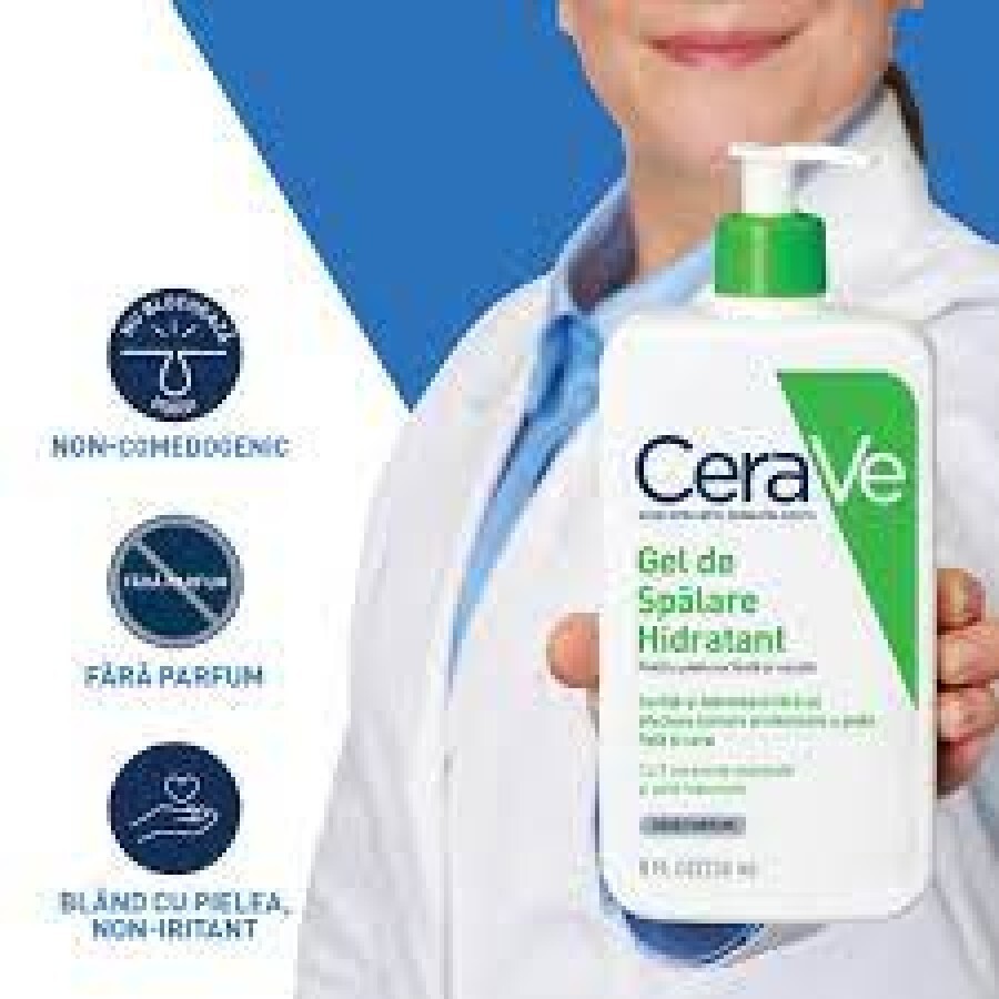 Gel de spalare hidratant pentru piele normal-uscata, 473 ml, CeraVe