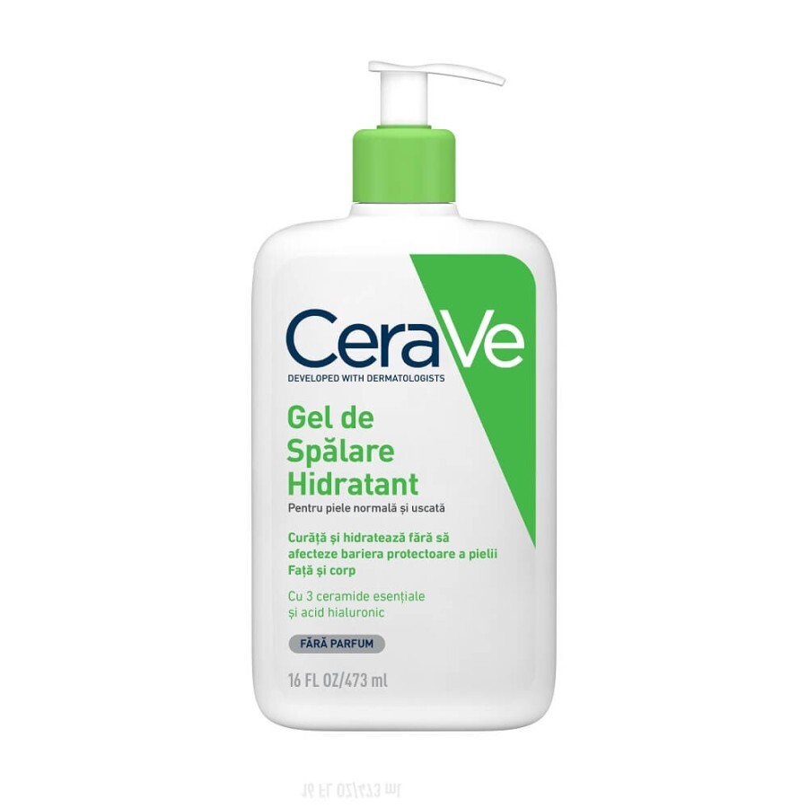 Gel de spalare hidratant pentru piele normal-uscata, 473 ml, CeraVe recenzii