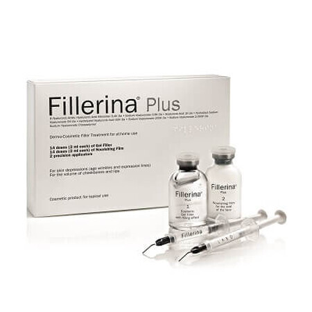 Gel de umplere Fillerina Plus, Grad 5, 2 x3 0 ml + 2 aplicatoare, Labo