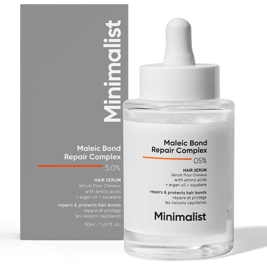 Ser reparator pentru par deteriorat Maleic Bond Repair Complex 0,5%, 50 ml, Minimalist