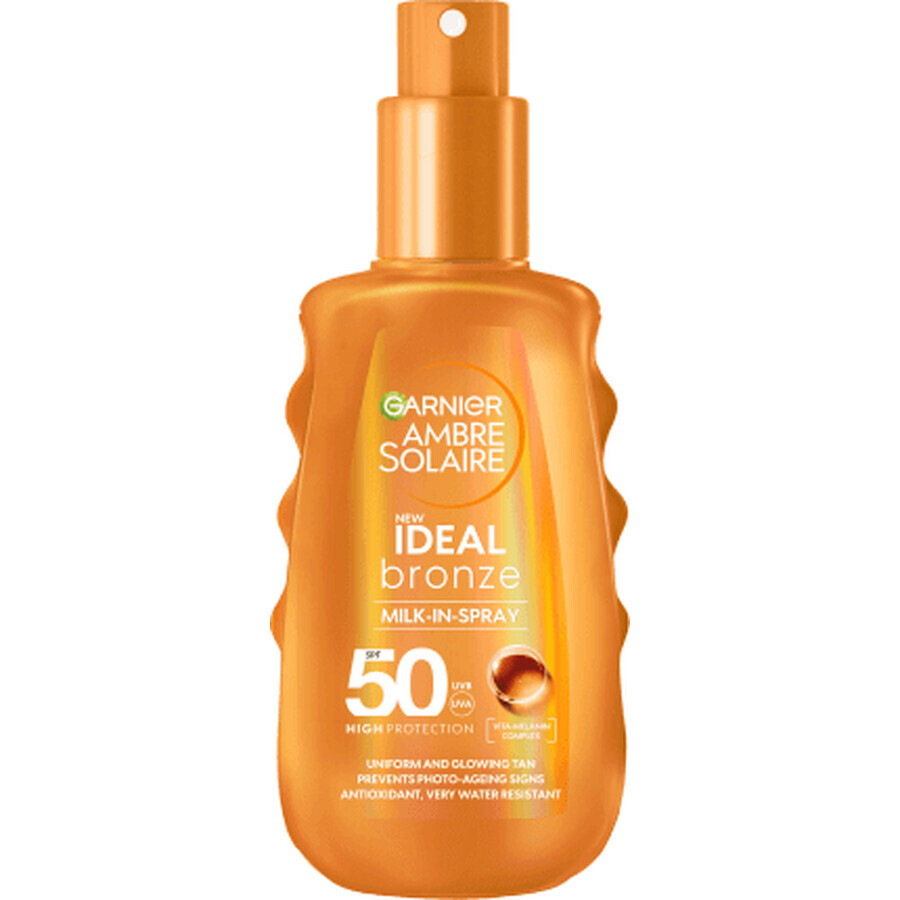 Spray intensificator SPF 50 Ideal Bronze, 150ml, Garnier Ambre Solaire