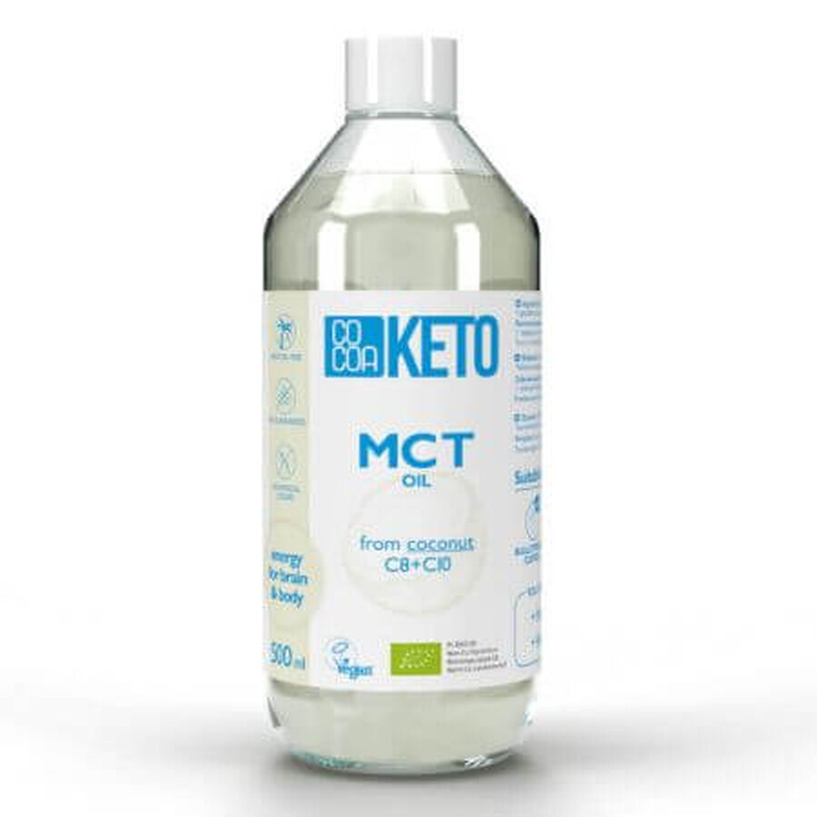 Ulei de cocos Bio MCT Keto, 500 ml, Cocoa