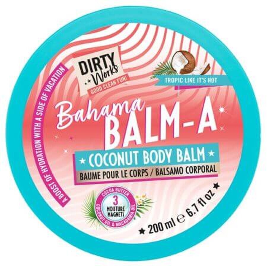 Unt de corp Bahama Balm-a Coconut, 200 ml, Dirty Works