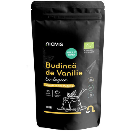 Budinca de vanilie Bio fara gluten, 100 g, Niavis