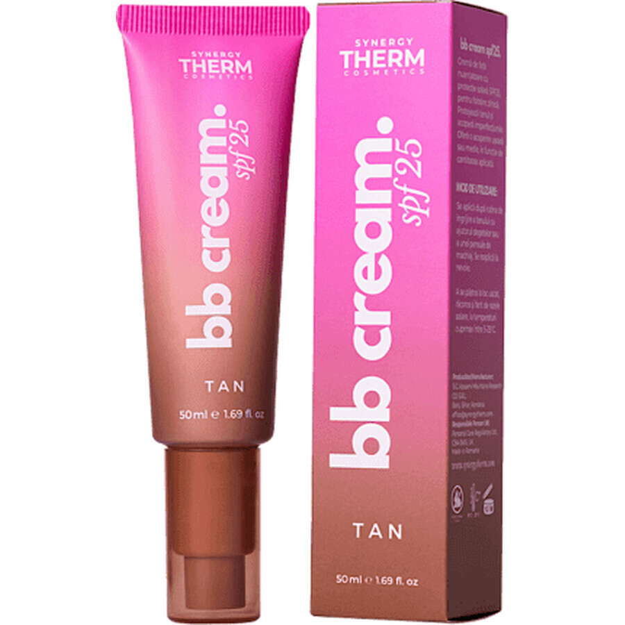 Crema de fata coloranta SPF25 BB Cream Tan, 50 ml, Synergy Therm