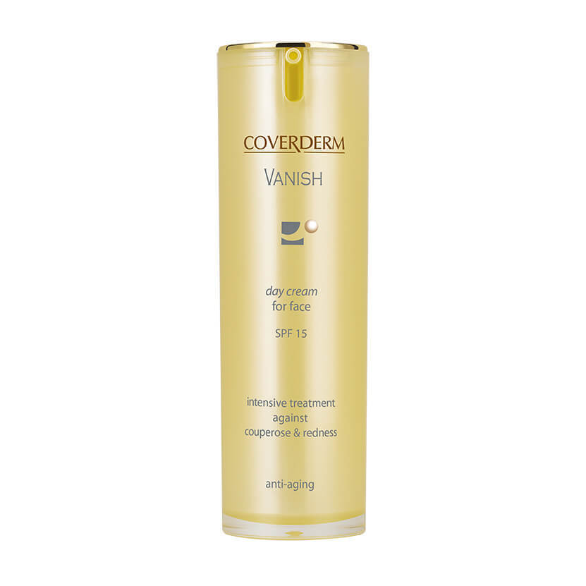 Crema de zi impotriva cuperozei si a rosetii tenului cu SPF 15, 30 ml, Coverderm