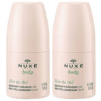 Pachet Deodorant roll-on revitalizant 24H pentru toate tipurile de piele Reve de The, 2x50 ml, Nuxe