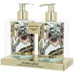 Set Sapun lichid si crema de maini Wild Flowers, 2 x 250 ml, Vivian Gray