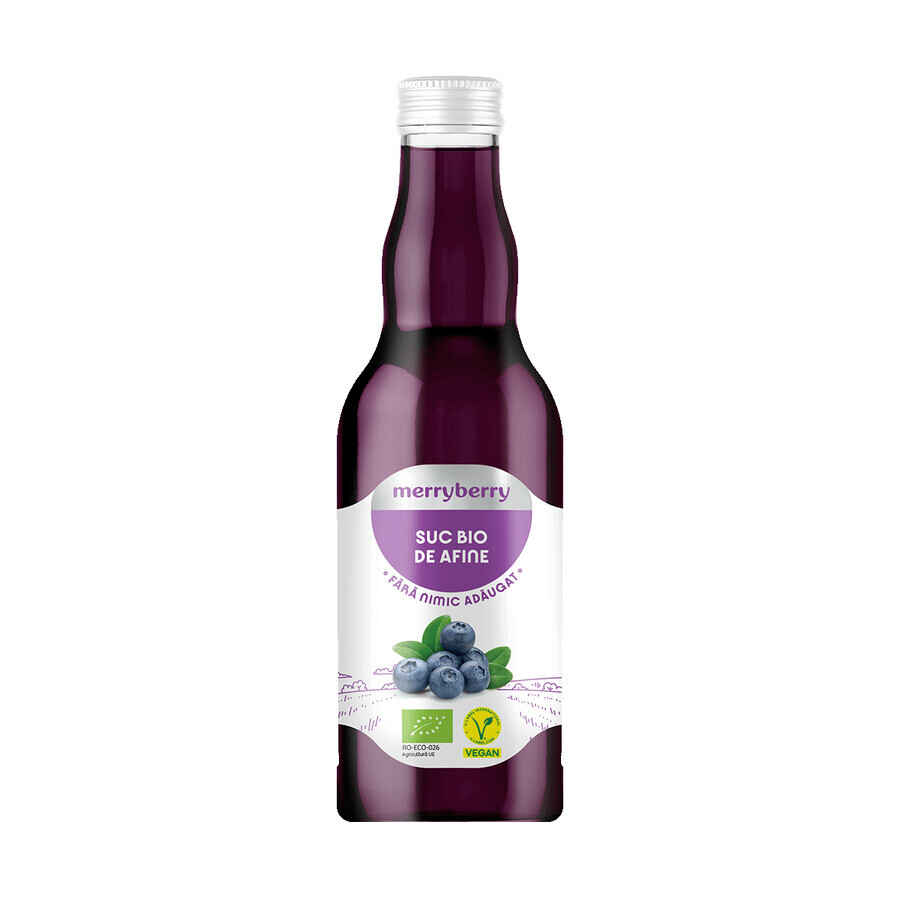 Suc bio de afine, 200 ml, MerryBerry