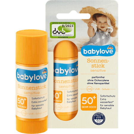 Babylove Stick protectie solară pentru bebeluși spf50+, 20 g