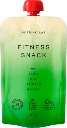 Nutrino Lab Fitness Snack, piure mar, kiwi, spanac si banane, 200 g