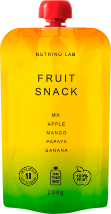 Nutrino Lab Snack, piure mar, mango, papaya , banana, 200 g