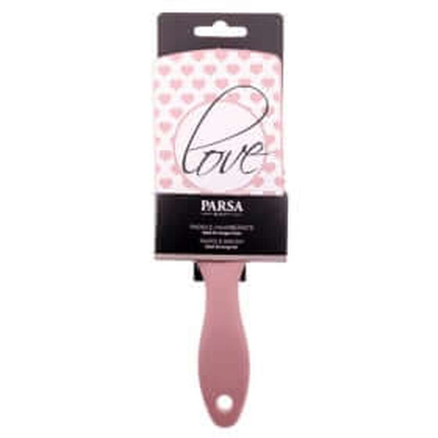 Parsa Beauty Perie de păr paddle mare cu imprimeu "Love", 1 buc