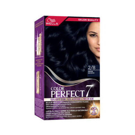 Wella Color Perfect  Vopsea permanentă 2/8 negru albăstrui, 1 buc