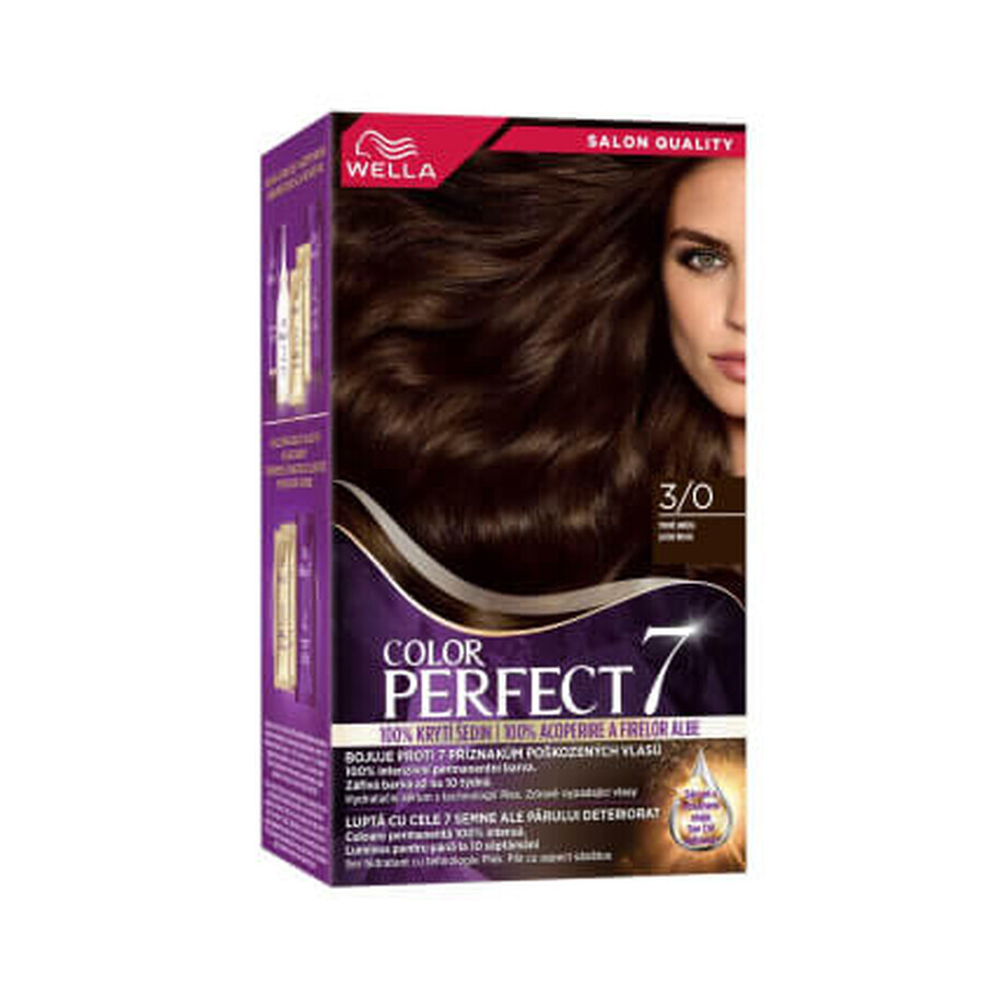 Wella Color Perfect  Vopsea permanentă 3/0 șaten închis, 1 buc