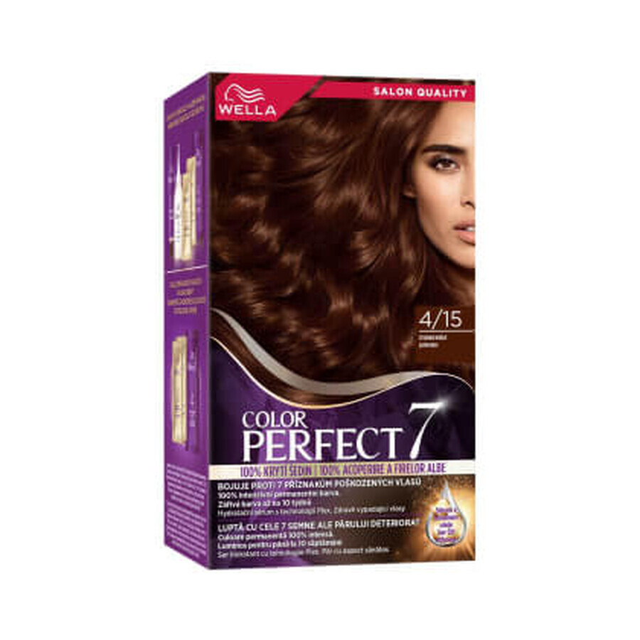 Wella Color Perfect  Vopsea permanentă 4/15 șaten rece, 1 buc