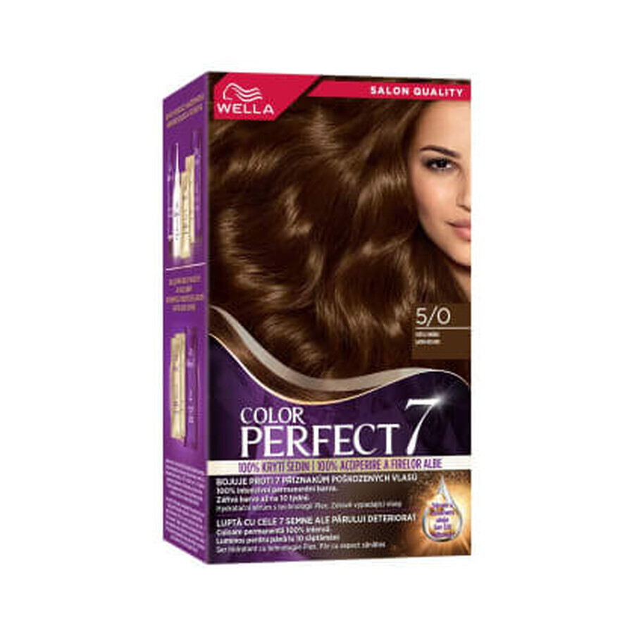 Wella Color Perfect  Vopsea permanentă 5/0 șaten deschis, 1 buc