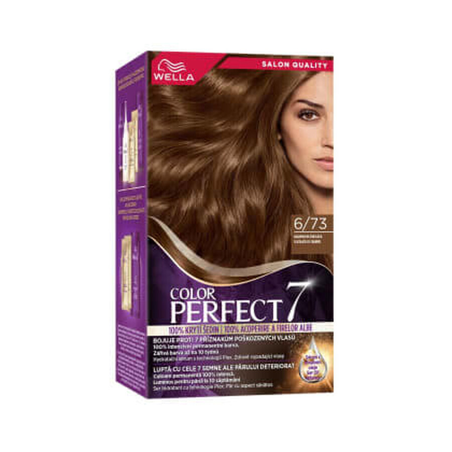 Wella Color Perfect  Vopsea permanentă 6/79 ciocolată cu caramel, 1 buc