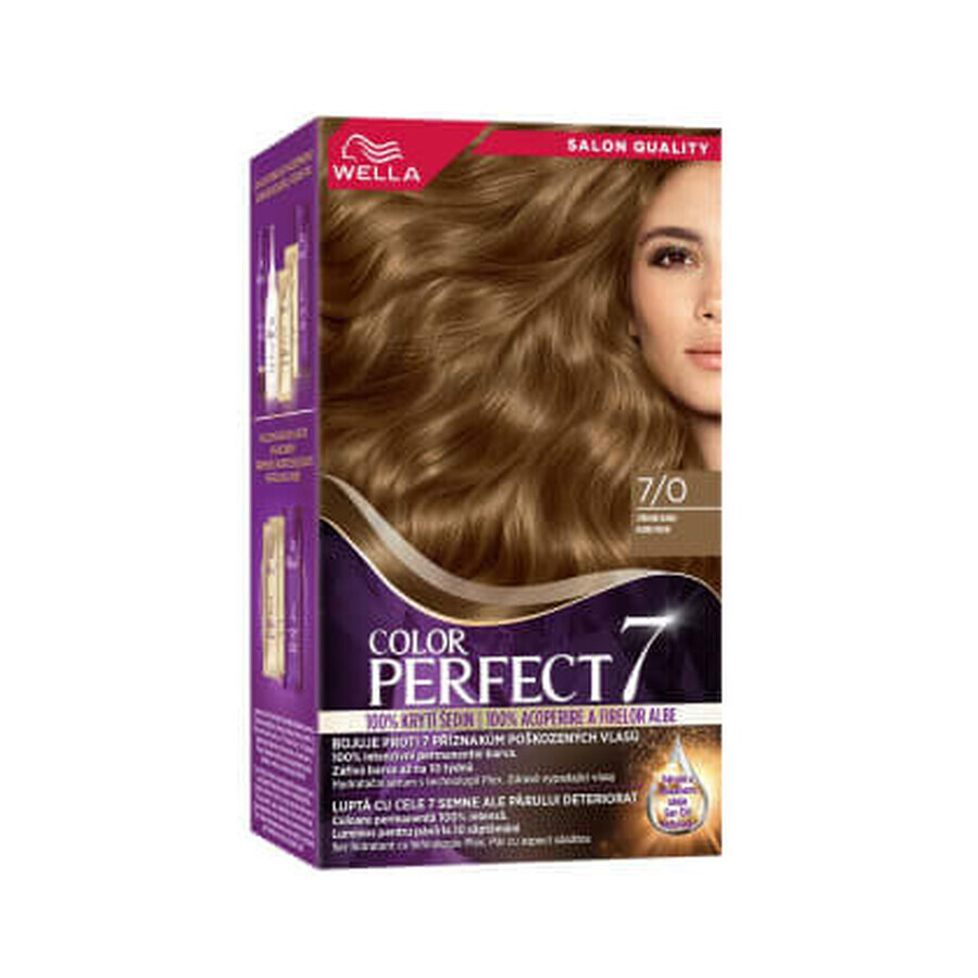 Wella Color Perfect  Vopsea permanentă 7/0 blond mediu, 1 buc