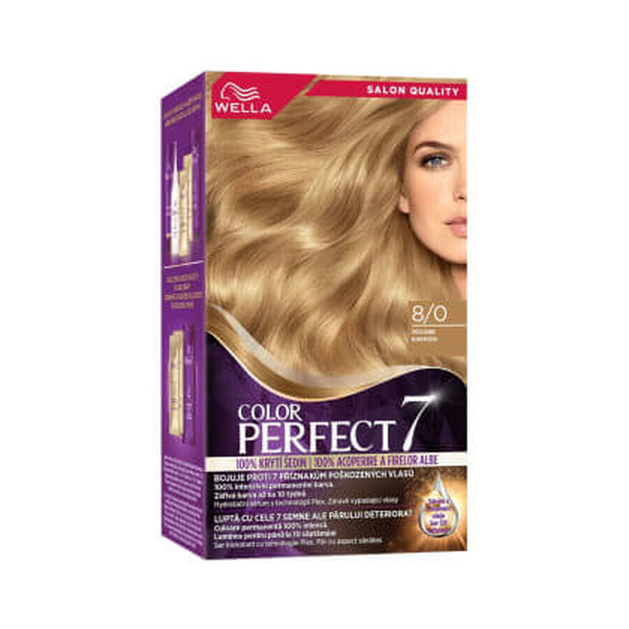 Wella Color Perfect  Vopsea permanentă 8/0 blond deschis, 1 buc