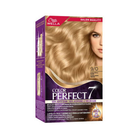 Wella Color Perfect  Vopsea permanentă 9/0 blond foarte deschis, 1 buc