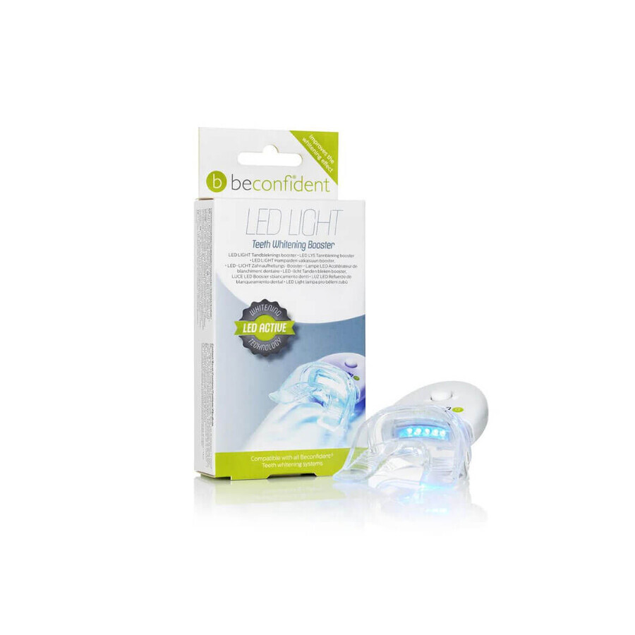 LED lamp kit and 2 tooth whitening trays, Beconfident