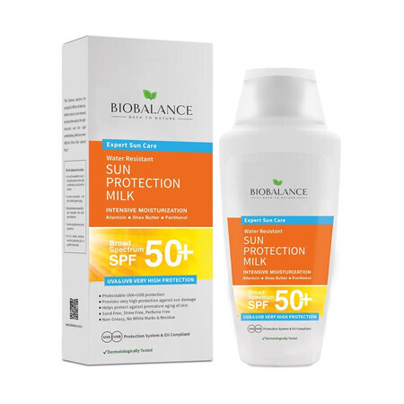 Lapte protectie solara SPF 50+, protectie foarte inalta UVA & UVB, Bio Balance, 150 ml