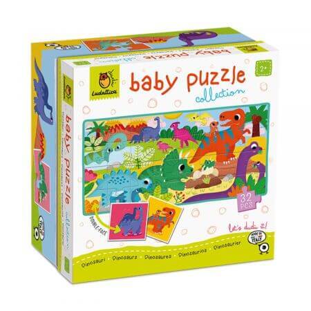 puzzle copii 2 3 ani online Baby Puzzle Dinozauri, +2 ani, Ludattica