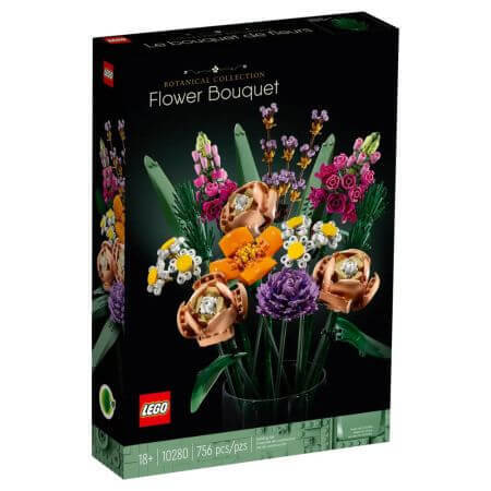 buchet flori cu la multi ani zi de nastere Buchet de flori, +18 ani, 10280, Lego Botanical Collection