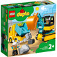 Camion si excavator pe senile Lego Duplo 10931, +2 ani, Lego