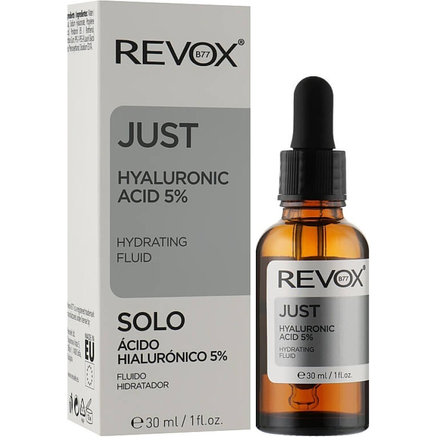 Acid hialuronic Just Hyaluronic Acid 5%, 30 ml, Revox recenzii