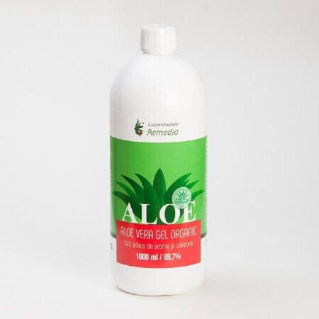 Gel naturale di aloe vera, 1000 ml, Laboratoarele Remedia