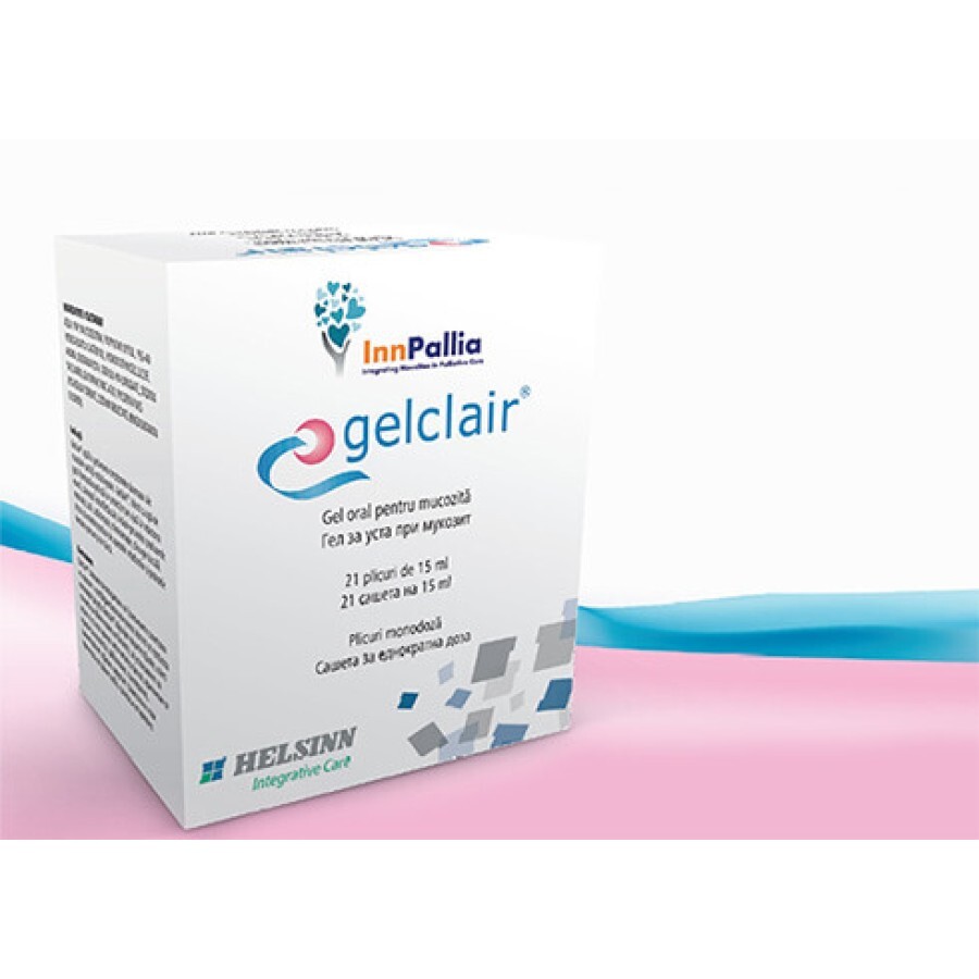 Gel oral pentru mucozită Gelclair, 21 plicuri, Helsinn Healthcare