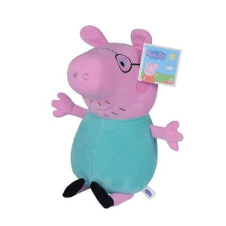 Jucarie din plus, 37 cm, Daddy Pig, Peppa Pig