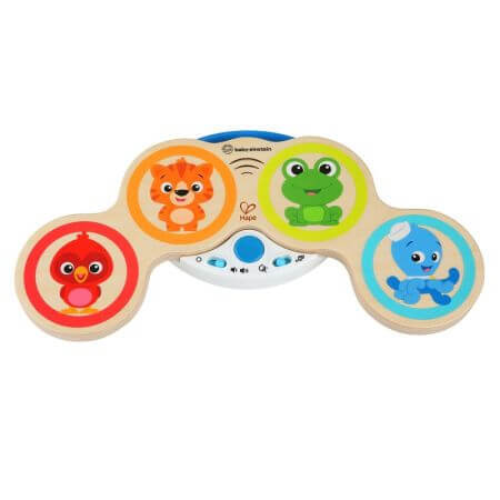 Jucarie muzicala de lemn Hape Magic Touch Drum, 11650, Baby Einstein