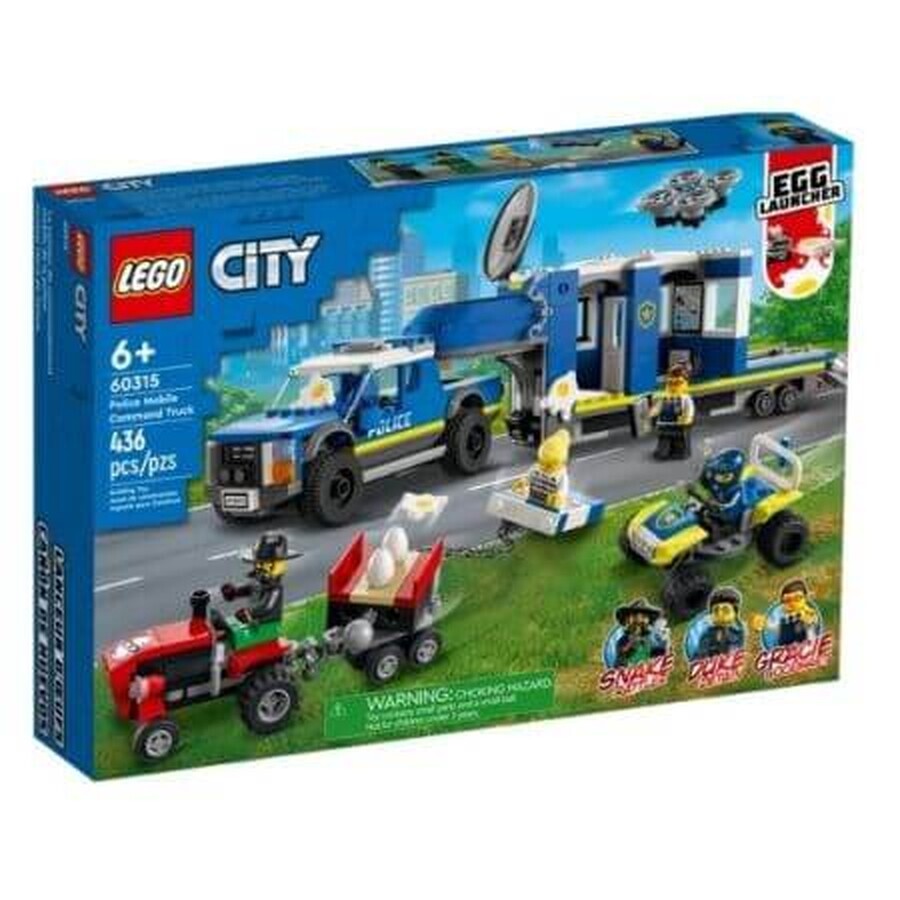Masina Centru de comanda mobil al politiei Lego City, +6 ani, 60315, Lego
